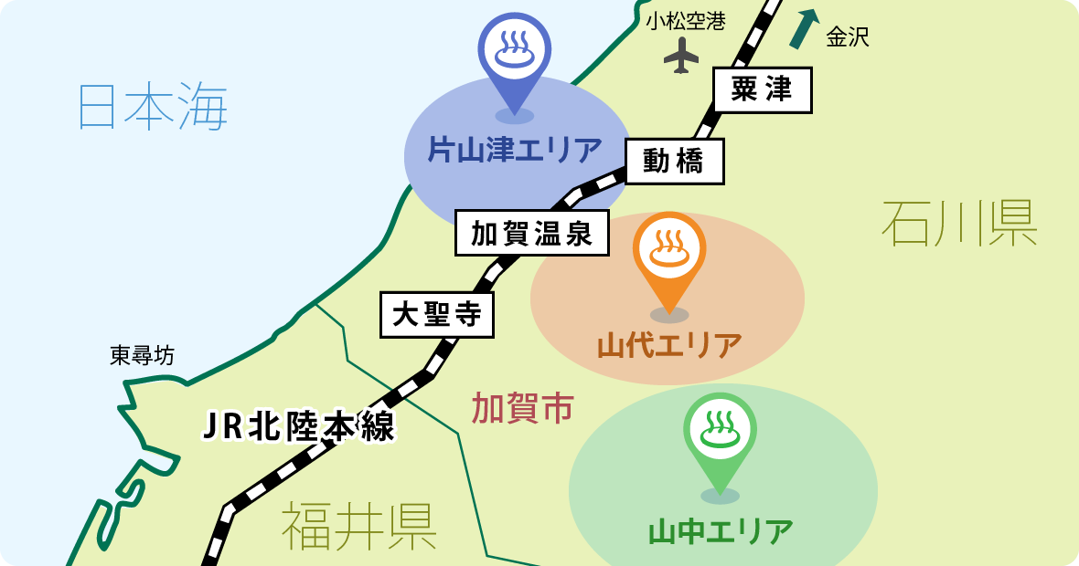 加賀温泉マップ